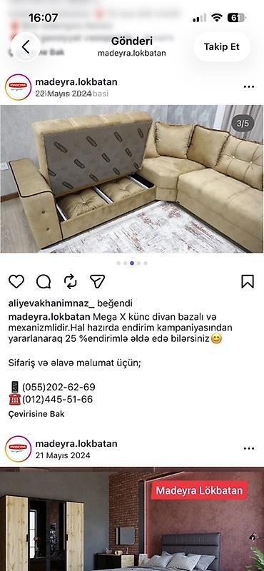Divanlar: Yenidir 1500 alinib tecili satilir 500 isteyen endirim olunacag - — 2