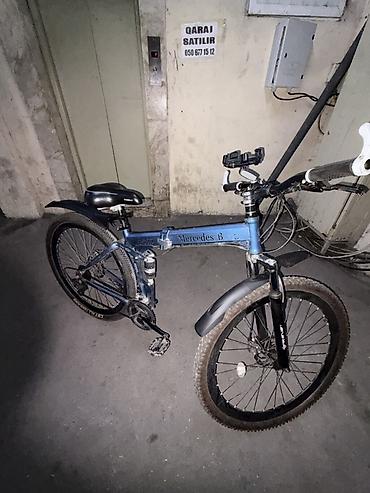 Şəhər velosipedləri: “Mercedes Benz” yazılı qatlanan (folding) gövdə Velosiped satılır — — 3