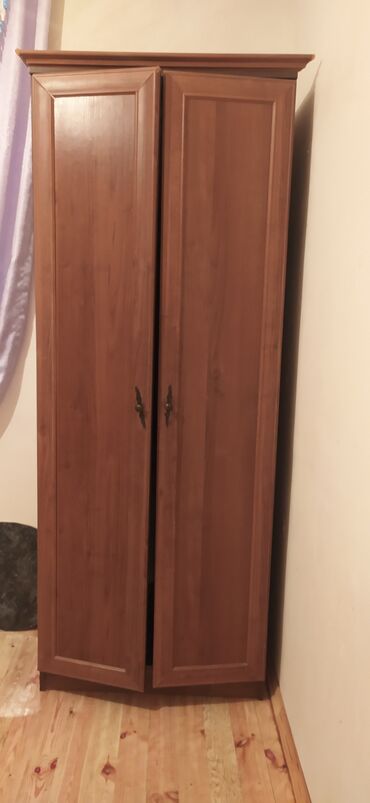 ikinci əl paltar dolabı: Гардеробный шкаф, Б/у, 2 двери, Распашной, Прямой шкаф, Россия