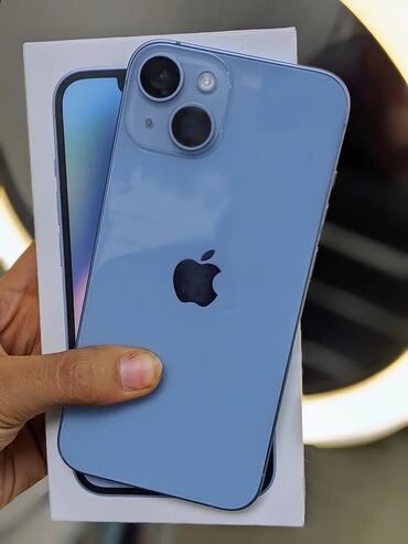 Apple iPhone: IPhone 14, 128 GB, Mavi, Barmaq izi, Face ID