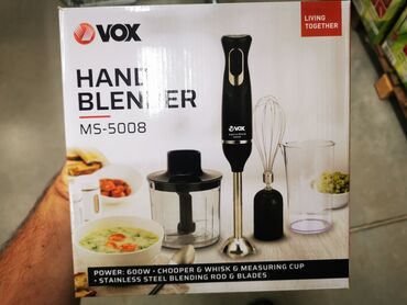 kuvalo za vodu metalac: VOX ručni blender MS-5008 snage 600W. Uključuje dodatak za seckanje
