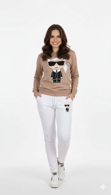 Gornji i donji deo: Komplet trenerka – udobna, moderna i izrađena od kvalitetnog pamuka — 19