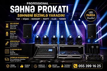 Digər avadanlıqlar: Disko isiqlarin icaresi Butun nov sehne ad gunleri restoranlar ucun — 18