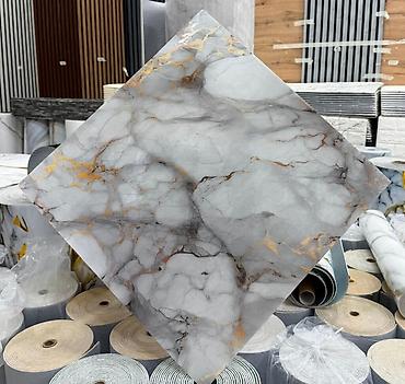 Vinil divar kağızı, oboy: Pvc Mermer Panel Mərmər effekti verən PVC divar panelləri. 1.Arxası — 14