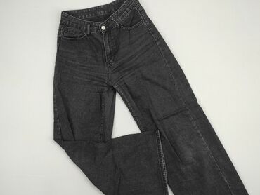 spódnice jeansowe z przetarciami czarne: Jeans, Shein, S (EU 36), condition - Good