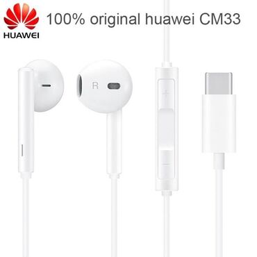 huawei qulaqliq: Huawei type c girişli qulaqlıq, tam originaldır yenidir işlədilməyib