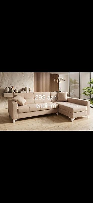 gencede islenmis mebeller: Künc divan dəstləri – müxtəlif modellər - Rahat L‑şəkilli dizayn, 3–4 — 8