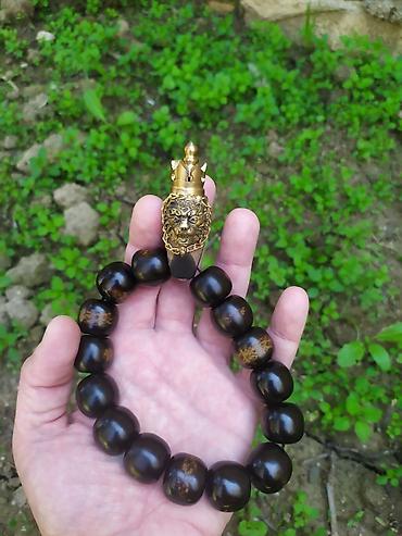 Təsbehlər: Material və qiymət müxtəlifdir. - Material: tünd qəhvəyi təbii — 4