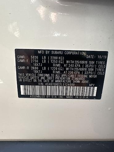 Subaru: Subaru Outback: 2020 г., 2.4 л, Вариатор, Бензин, Универсал — 8
