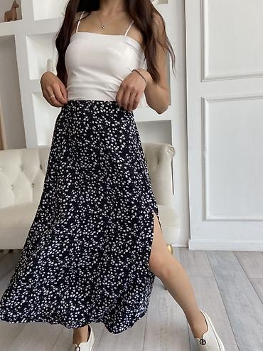 Юбки: Юбка миди с разрезом сбоку От 300 сом, оптом 250 сом в наличии 350 шт — 16