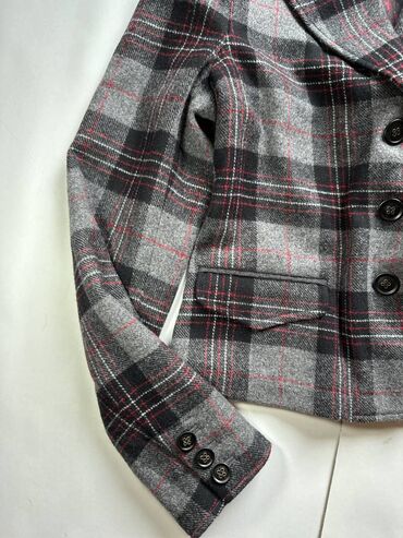 Sakoi: Emporio Armani, S (EU 36), Vuna, Karirani — 9