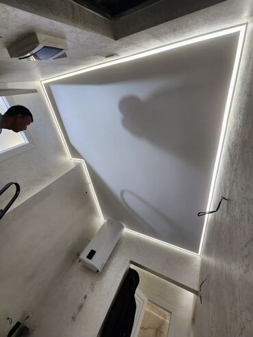 Натяжной потолок: Натяжной потолок Глянцевое, Матовое, 3D потолки Гарантия, Бесплатная консультация, Бесплатный замер — 7