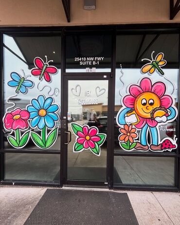 Bayram bəzəkləri: Məhsul/xidmət: Yeni il mövzusunda pəncərə rəsmləri - Dizaynlar: Şam — 17