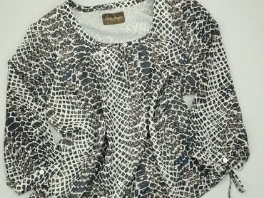 białe bluzki bufiaste rękawy: Blouse, L (EU 40), condition - Very good