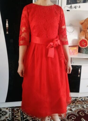 купить шикарное вечернее платье: M, L, цвет - Красный, Вечернее