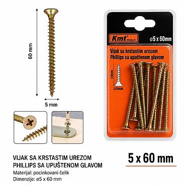 KMT Ekseri za lesonit pocinkovani u boji 9368308 Praktičan pribor za