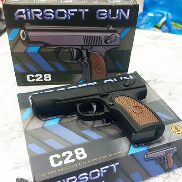 перчатка для рисования: Air soft -пистолет C28 пули в комплекте - Тип:Игрушечный пистолет