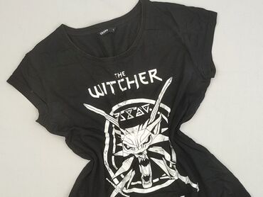 czarne t shirty oversize: Cropp, T-shirt damski, rozmiar S