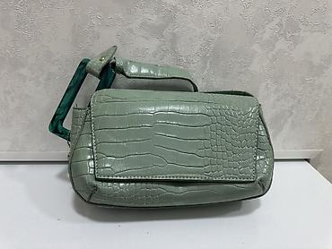 parfois çanta: Məhsul: Zərif qadın çantası - Rəng: Solğun yaşıl (sage green) - — 1