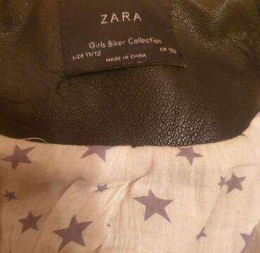 Jakne, kaputi i prsluci: ZARA kozna jakna bajkerka 11-12 godina 152 cm, girls biker jacket — 9