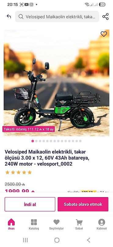 Elektrik velosipedlər: Maikaolin elektrikli velosiped/skuter - Güclü elektrik mühərriki — 4