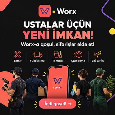 qapılar az: Ustalar və xidmət işçiləri axtarılır! Worx.az tətbiqinə qoşularaq — 1