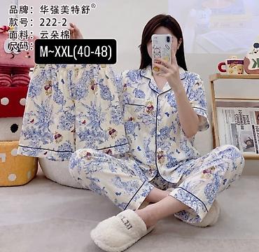трусики китай: Пижама, Хлопок, Китай, На пуговицах, M, L, XL — 2
