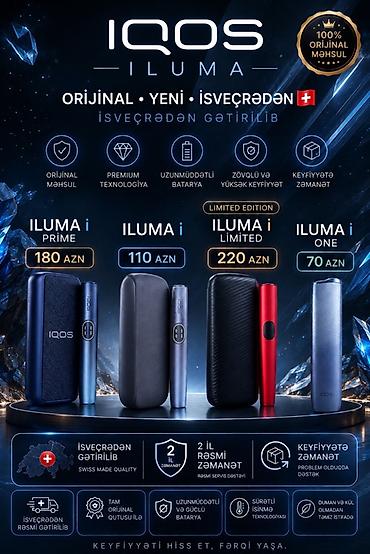 IQOS ILUMA – İsveçrədən gətirilən, 100% orijinal məhsul Modellər və