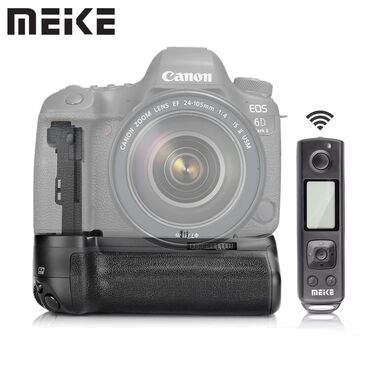 Digər foto və video aksesuarları: Meike MK-6D Mark2 Pro batareya bloku. Canon EOS 6D Mark II modeli üçün