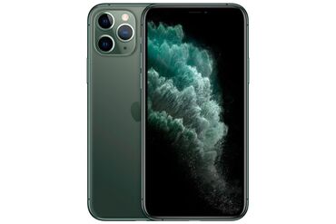 Apple iPhone: IPhone 11 Pro Max, Б/у, 64 ГБ, Зеленый, Наушники, Зарядное устройство, Защитное стекло, 87 %