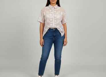 białe t shirty massimo dutti: Сорочка жіноча, розмір L