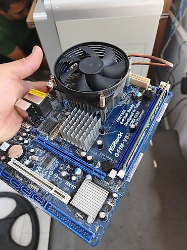 pc case: Материнская плата для ПК, Б/у, ASRock, LGA775, Micro-ATX — 4