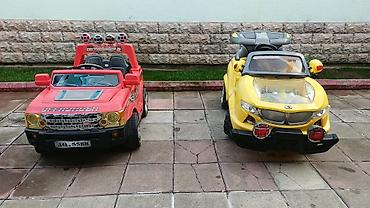 uşaq maşn: Uşaq elektrik avtomobilləri – 2 model birlikdə - Model 1: Qırmızı — 2