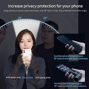 Zaštitne folije i stakla za telefone: Zastitno staklo Nillkin Guardian za iPhone 14 Pro 6.1 crni. Kataloški — 7