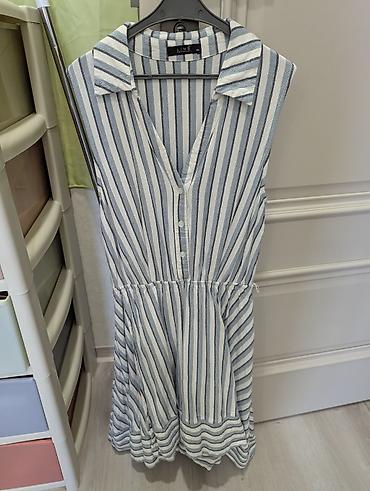 Повседневные платья: Повседневное платье, Лето, Короткая модель, Хлопок, Бохо, S — 4