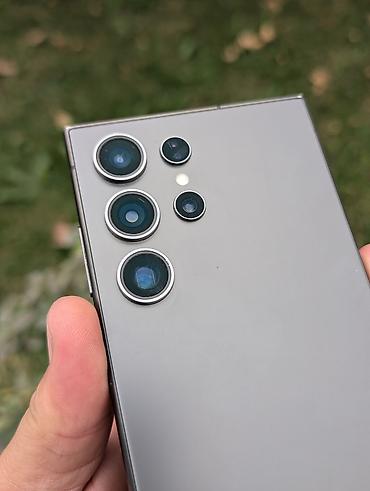 Уюлдук телефондор жана аксессуарлар: Samsung Galaxy S24 Ultra, Колдонулган, 256 ГБ, түсү - Кара, 1 SIM, eSIM — 5