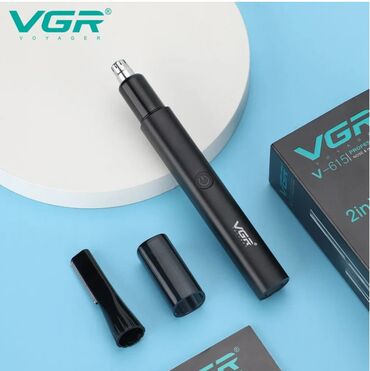 Триммеры: ✂️ триммер для носа, ушей и бровей vgr v-615 2 в 1 🔌 питание — 3