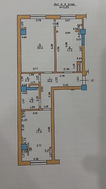 group: 2 комнаты, 75 м², Элитка, 4 этаж, Дизайнерский ремонт — 10
