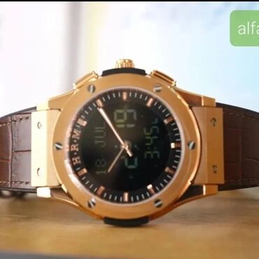 Личные вещи: Исламские часы Al Harameen (Hublot Design) ⠀Ⓜ️HA-6108FRB