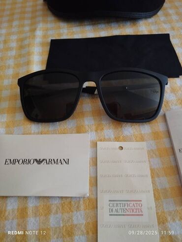 Naočare: Naočare za sunce, Emporio Armani, bоја - Crna — 15