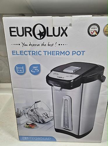 Termopotlar: Eurolux Electric Thermo Pot EU-TP2804AP - Həcmi: 7.8 litr – ofis, ev — 1