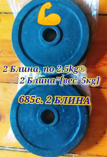 гантели литые: 2️⃣ БЛИНА ПО, 2️⃣,5️⃣КГ, 5️⃣кг ВЕС 665c пара 5кг,. Пара — 2