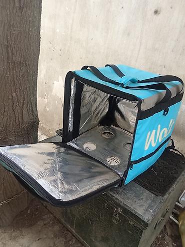 bolt sumka: Wolt çatdırılma çantası – izolyasiyalı, böyük həcmli, bel çantası — 3
