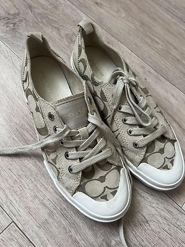 coach обувь: Кеды Coach Signature Canvas - Оригинальные кеды Coach с фирменным — 1