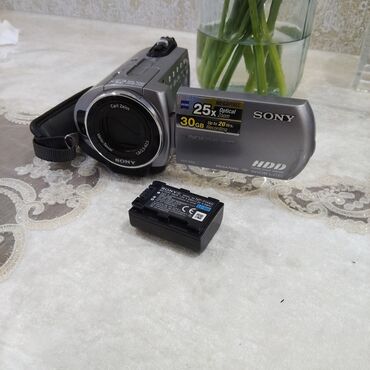 фотоаппарат canon mark 3: Sony Handycam HDR-SR10 videokamera, 25x optik zum və 30GB daxili
