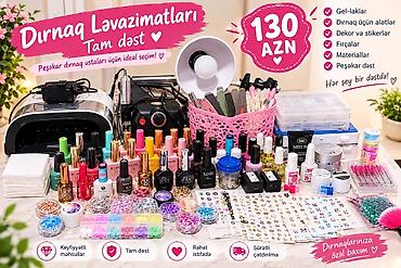 Dırnaq Ləvazimatları – Tam dəst Peşəkar dırnaq ustaları üçün ideal