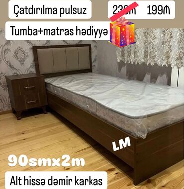 çarpayı başlıqları: Yeni, Təknəfərlik çarpayı, Bazasız, Matras ilə, Siyirməsiz