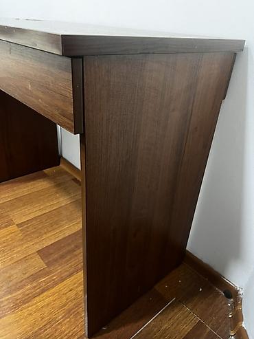 Masalar: Mebel: Kompakt yazı/konsole masası - Material: MDF/LDSP əsaslı, qoz — 3