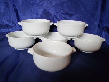 Kuhinjski setovi: Cinije nove,vintaz za supe,corbe,poslastice. polaris. Porcelanske — 3