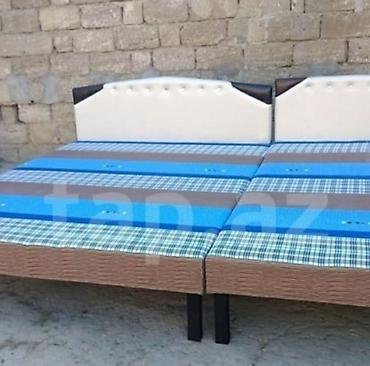 Çarpayı təzə Hazırları var Çatdırılma münasib qiymətə 2 nafarlik taxt — 1